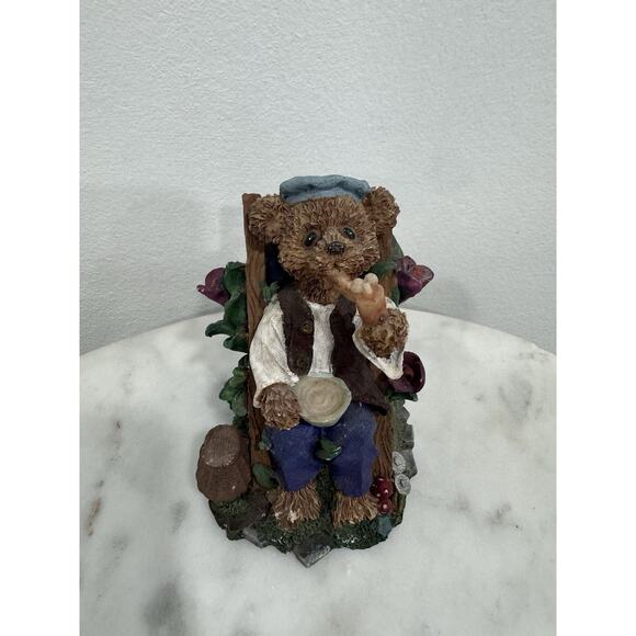 Vintage K’s Collection Teddy Bear Figurine on Chair - Picture 2 of 5